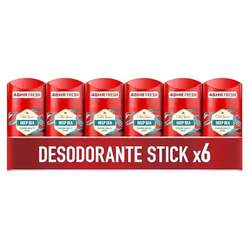 Pack 6x Desodorantes Old Spice Deep Sea Barra