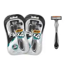 Pack 6x Maquinillas desechables Bic Razors Flex4