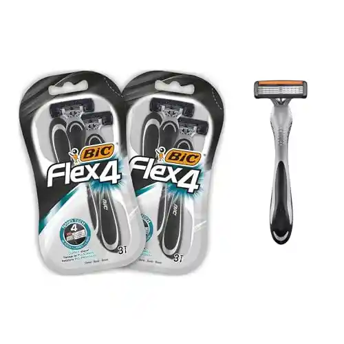 Pack 6x Maquinillas desechables Bic Razors Flex4