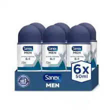 Pack 6x Sanex Men Active Control Desodorante