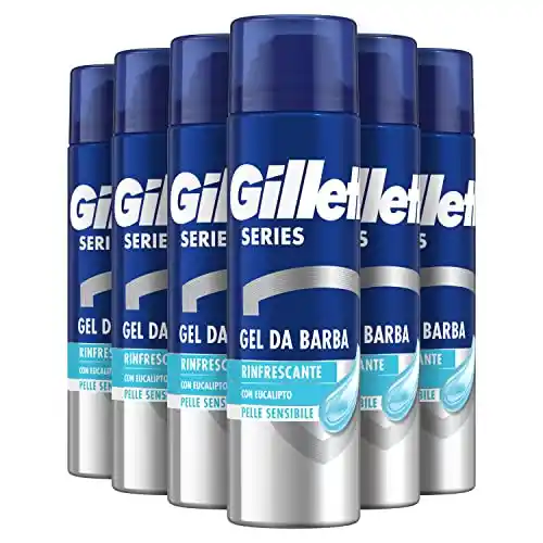 Pack 6x200ml Gel Afeitar Gillette Series