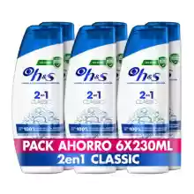 Pack 6x230 ml H&S Champú y Acondicionador Anticaspa 2en1