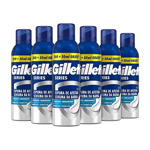 Pack 6x250ml Gillette Series Espuma De Afeitar