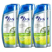 Pack 6x300ml H&S Limpieza Profunda Champú Anticaspa