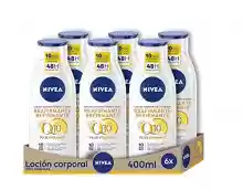 Pack 6x400ml NIVEA Q10 Plus Vitamina C Loción Hidratante Reafirmante Corporal