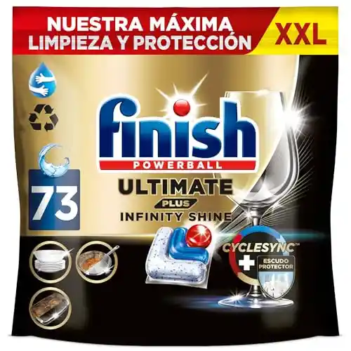 Pack 73 Pastillas Lavavajillas Finish Ultimate Plus Infinity Shine