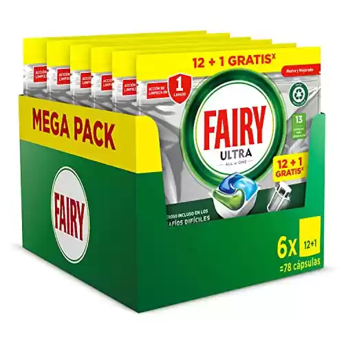 Pack 78 cápsulas Fairy Platinum Normal Todo En Uno