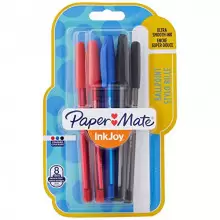 Pack 8 bolígrafos surtidos Paper Mate Inkjoy