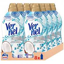 Pack 8 botellas Vernel Suavizante Aromaterapia Agua de Coco & Minerals (compra recurrente)