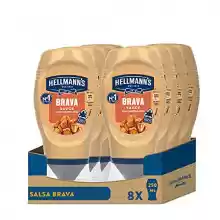 Pack 8 envases de Hellmann's Salsa Brava Bocabajo