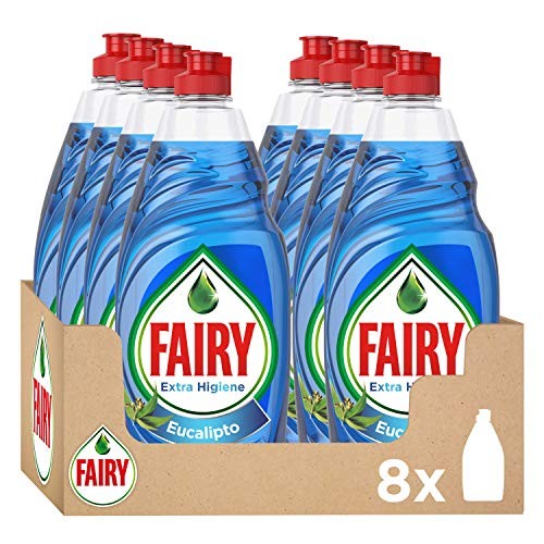 Pack 8 envases de lavavajillas FAIRY Extra Higiene Eucalipto (compra recurrente)