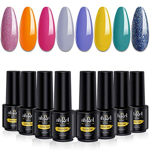 Pack 8 esmaltes uñas de gel