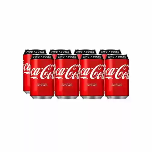 Pack 8 latas 33cl Coca-Cola Zero