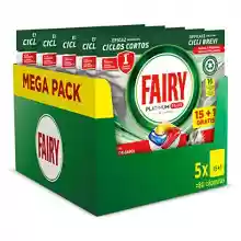 Pack 80 cápsulas Fairy Platinum Plus Todo En Uno Limón