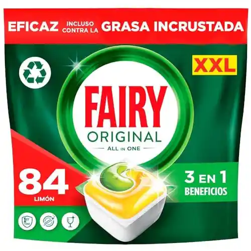 Pack 84x Cápsulas Lavavajillas Fairy Original Todo En Uno