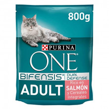 Pack 8x800g Pienso para Gato Adulto Salmón y Cereales PURINA ONE Bifensis