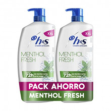 Pack ahorro 2x900ml H&S Menthol Fresh Champú Anticaspa con dosificador - compra recurrente