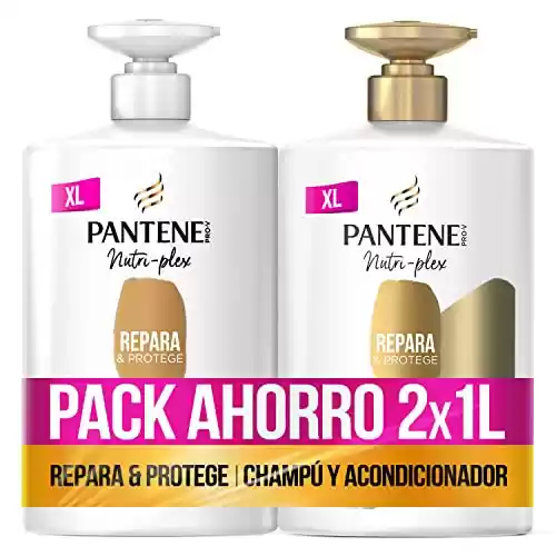 Pack Champú 1L + Acondicionador 1L Pantene Repara Y Protege Nutri Pro-V