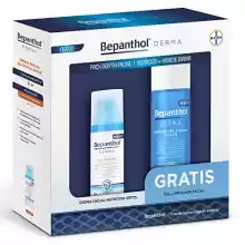 Pack cosméticos: Bepanthol Derma Crema Facial Hidratante SPF25 + Limpiador Facial Suave para la Piel Seca y Sensible