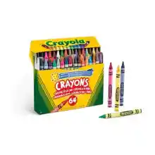 Pack Crayola 64 ceras Crayones de colores con sacapuntas