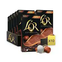 Pack de 100x Cápsulas L'OR Espresso Café Caramelo Compatibles Nespresso