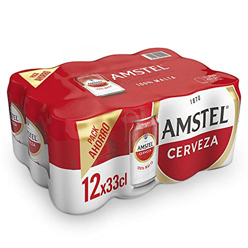 Pack de 12 cervezas Amstel x 33cl
