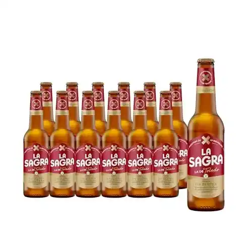 Pack de 12 cervezas La Sagra Sin Gluten (330 ml)