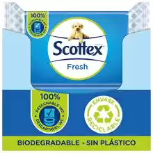Pack de 12 paquetes de toallitas Scottex Fresh Papel Higiénico Húmedo
