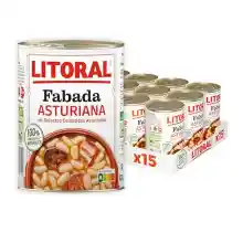 Pack de 15 botes de Litoral Fabada Asturiana 420g
