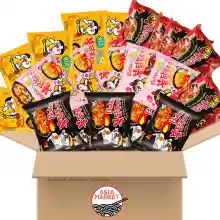 Pack de 16 bolsas de comida asiática Ramen variados
