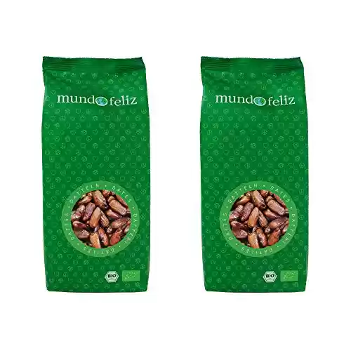 Pack de 2 bolsas de Dátiles ecológicos secos sin hueso Mundo Feliz