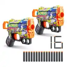 Pack de 2 lanzadores XShot Sonic the Hedgehog con 16 dardos