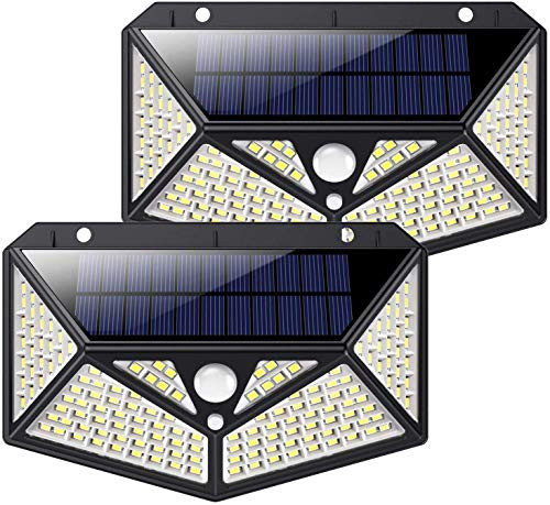 Pack de 2 Luces solares LED con sensor de movimiento