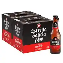 Pack de 24 botellas de cerveza Estrella Galicia Especial Mini 20cl