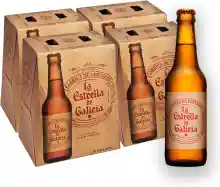 Pack de 24 botellas x 330 ml La Estrella de Galicia Cerveza