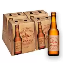 Pack de 24 cervezas Estrella Galicia 33cl por 17,67€. Disfruta del sabor auténtico de la mejor cerveza gallega.