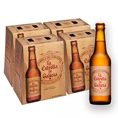 Pack de 24 cervezas Estrella Galicia 33cl por 17,67€. Disfruta del sabor auténtico de la mejor cerveza gallega.