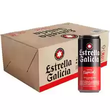Pack de 24 cervezas Estrella Galicia Especial por 16€. ¡Disfruta de su sabor incomparable con amigos y familiares!