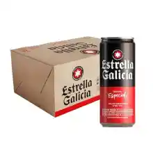 Pack de 24 latas de Estrella Galicia Especial Lager (50 cl cada una)