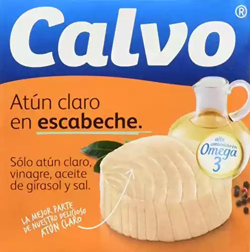 Pack de 24x80g de latas Calvo Atún en Escabeche (Total: 1,9kg)