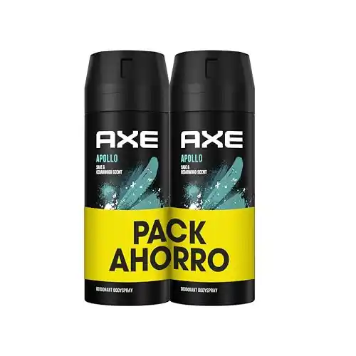 Pack de 2x Desodorantes Axe Apollo para hombre 150ml