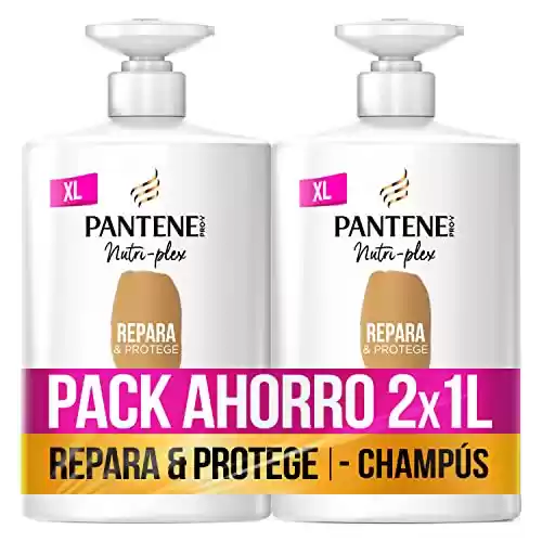 Pack de 2x1L Champú Pantene Pelo Repara Y Protege con Nutri-Plex