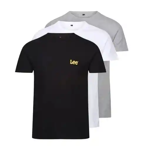 Pack de 3 camisetas Lee de cuello redondo para hombre