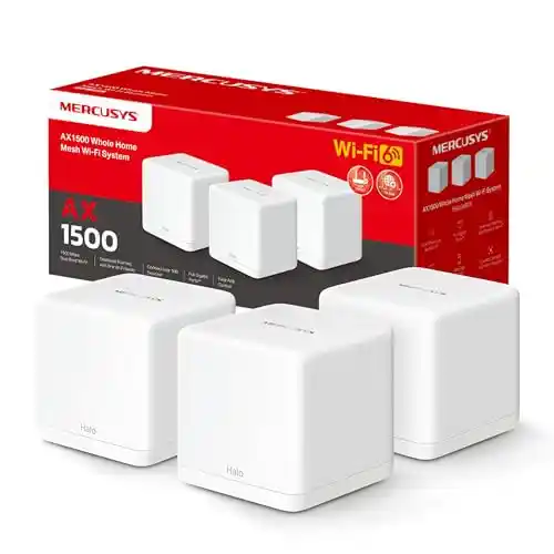 Pack de 3 Mercusys AX1500 Sistema WiFi en Casa