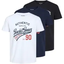 Pack de 3x Camisetas Jack & Jones Jjecorp Logo tee