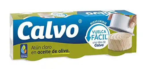 Pack de 3x Latas Calvo Atún Claro en Aceite de Oliva 65g
