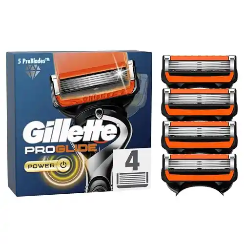 Pack de 4 Cuchillas Afeitar Gillette ProGlide Power
