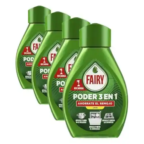 Pack de 4 Fairy Limón Spray Antigrasa (500ml)