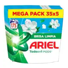 Pack de 5 Ariel PODS Todo En 1 Brisa Limpia (5x35 lavados)