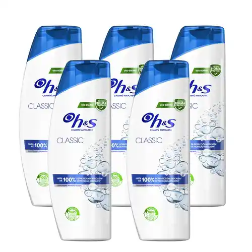 Pack de 5 Champús H&S Anticaspa (400ml)